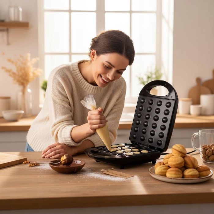 OPIEKACZ DO ORZESZKÓW Ciastek 24szt Forma do pieczenie ELEKTRYCZNY