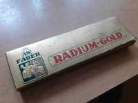 Stare pudełko na ołówki faber radium gold