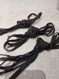 Czarne sznurówki męskie płaskie 70 cm, 115 cm, 130 cm