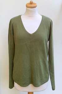 Sweter Zielony Khaki Matalan XXXL 46 Akryl