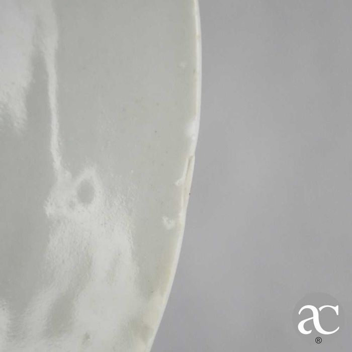 Par pratos porcelana China, Peónias e Crisântemos, Qianlong séc. XVIII