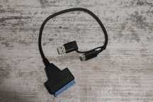 Кабель-адаптер,Переходник USB 3.0/Type-C/2 в 1 для SSD,жесткого диска