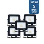 Conjunto de 5 projectores LED de exterior 10W