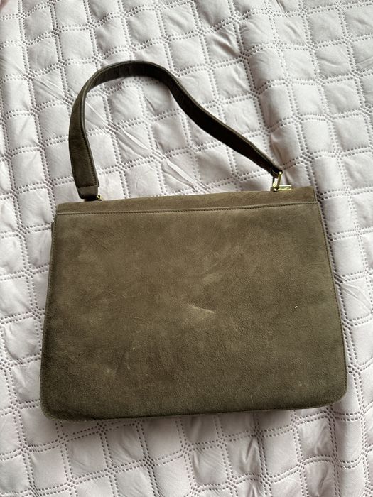 Torebka zamszowa khaki