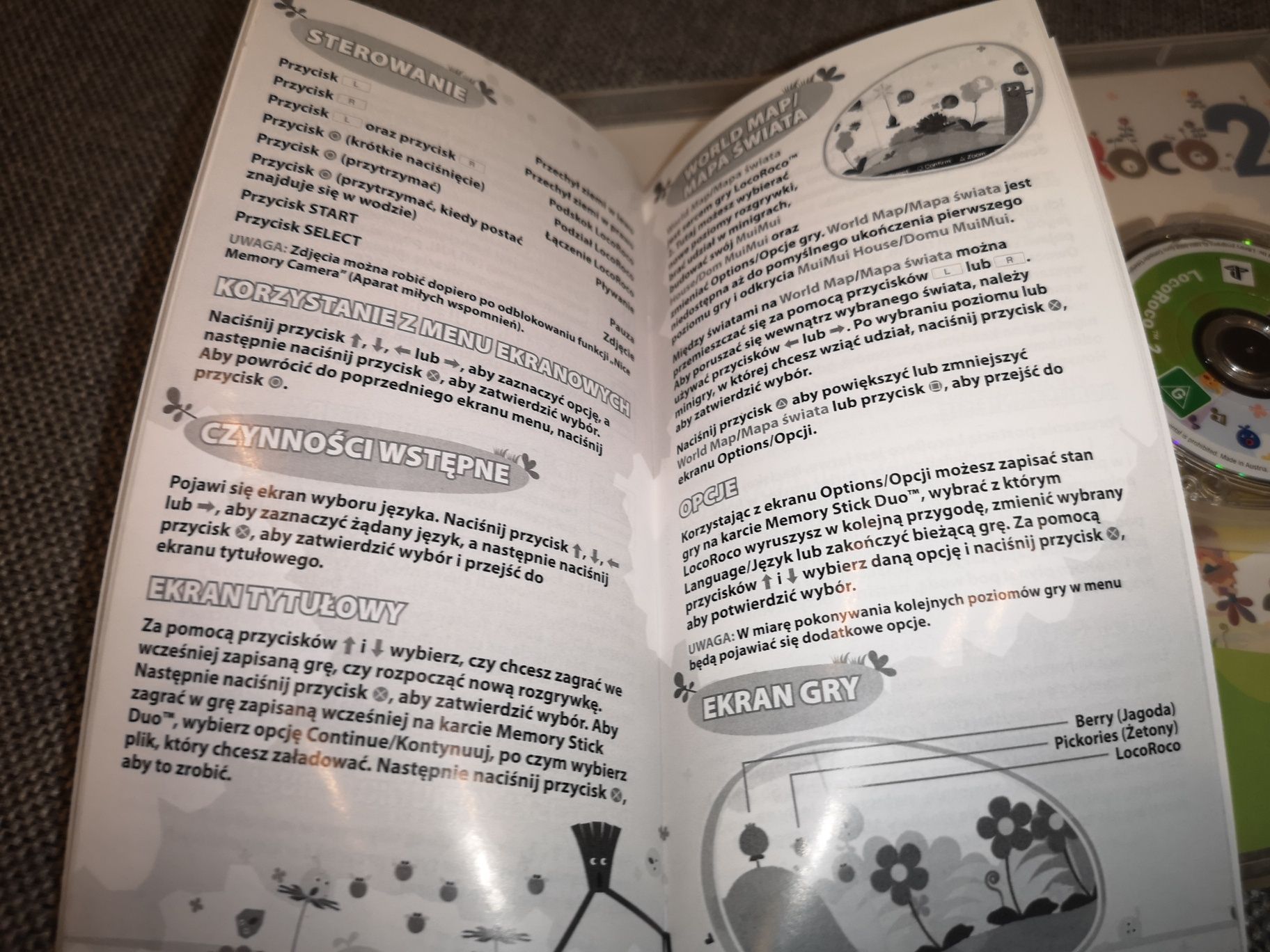 LocoRoco 2 PSP gra ANG (komplet BDB+) sklep Ursus