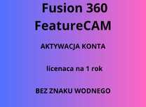 Fusion 360 + FeatureCAM Oryginał 1 ROK