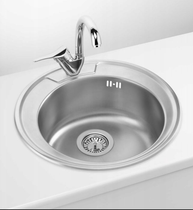 Nowy kompletny zlewoamywak z syfonem nie używany