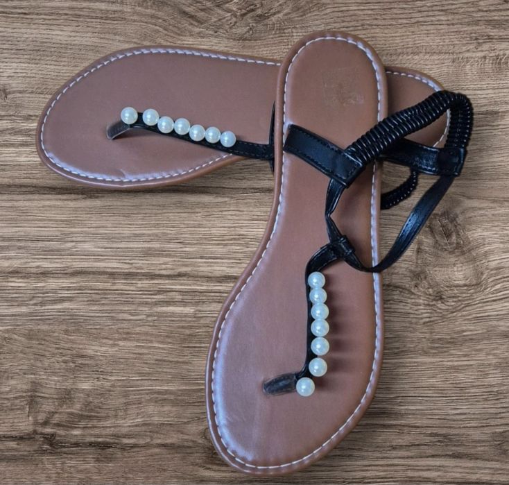 Sandálias Shein Pretas Tam 40