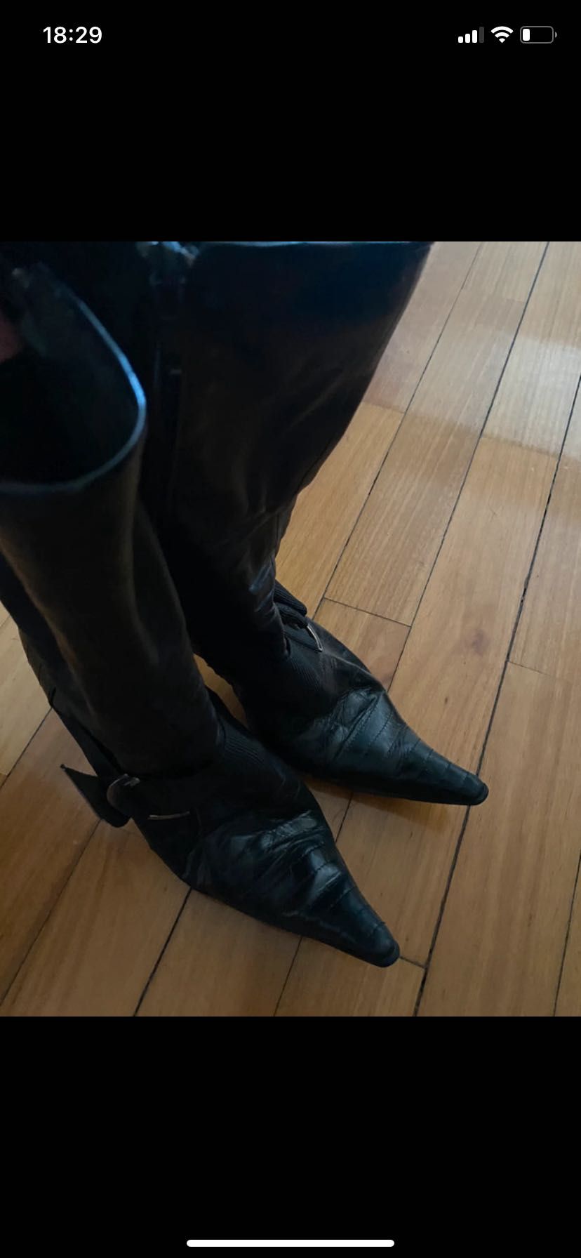 Botins em pele macia