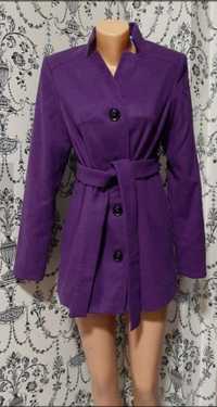 Стильное Пальто Пиджак Демисезонное фиолетовое 44 размер Не дорого