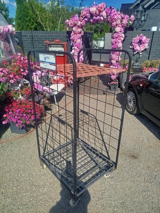 Wózek transportowy kurierski  giterbox gitterbox stojak na drzewo