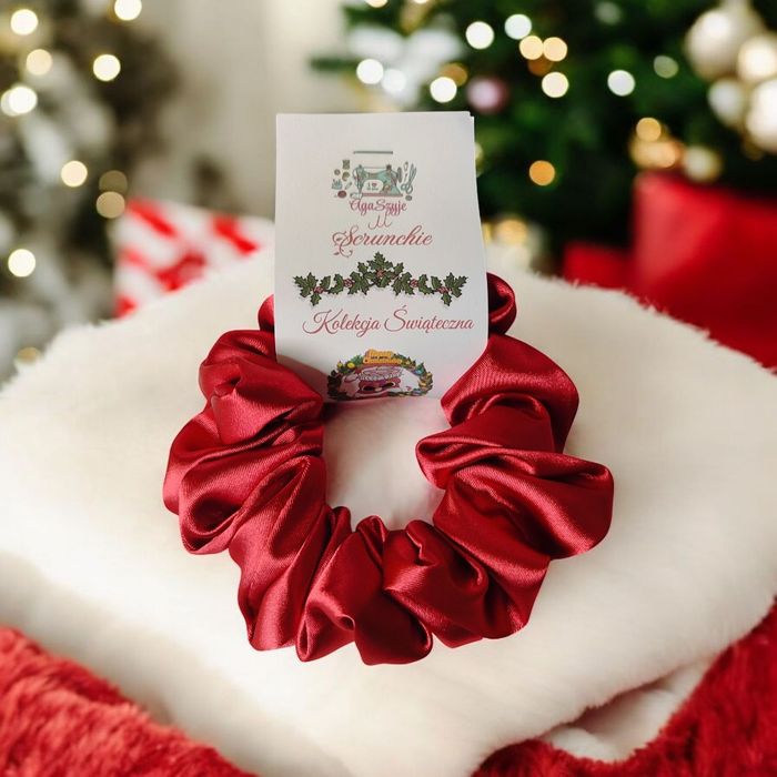 Scrunchie do włosów rozm M Satyna