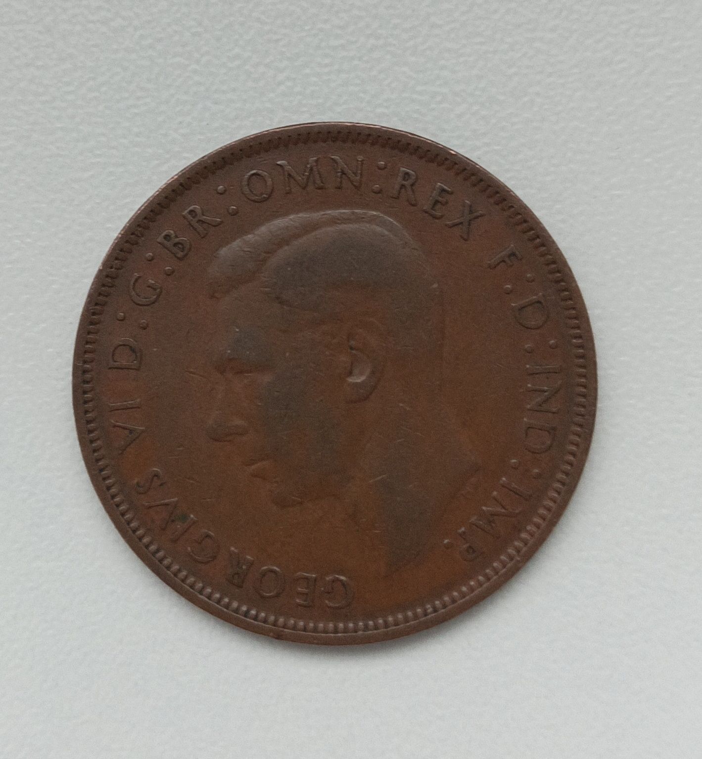 Moneta kolekcjonerska one penny 1948 rok