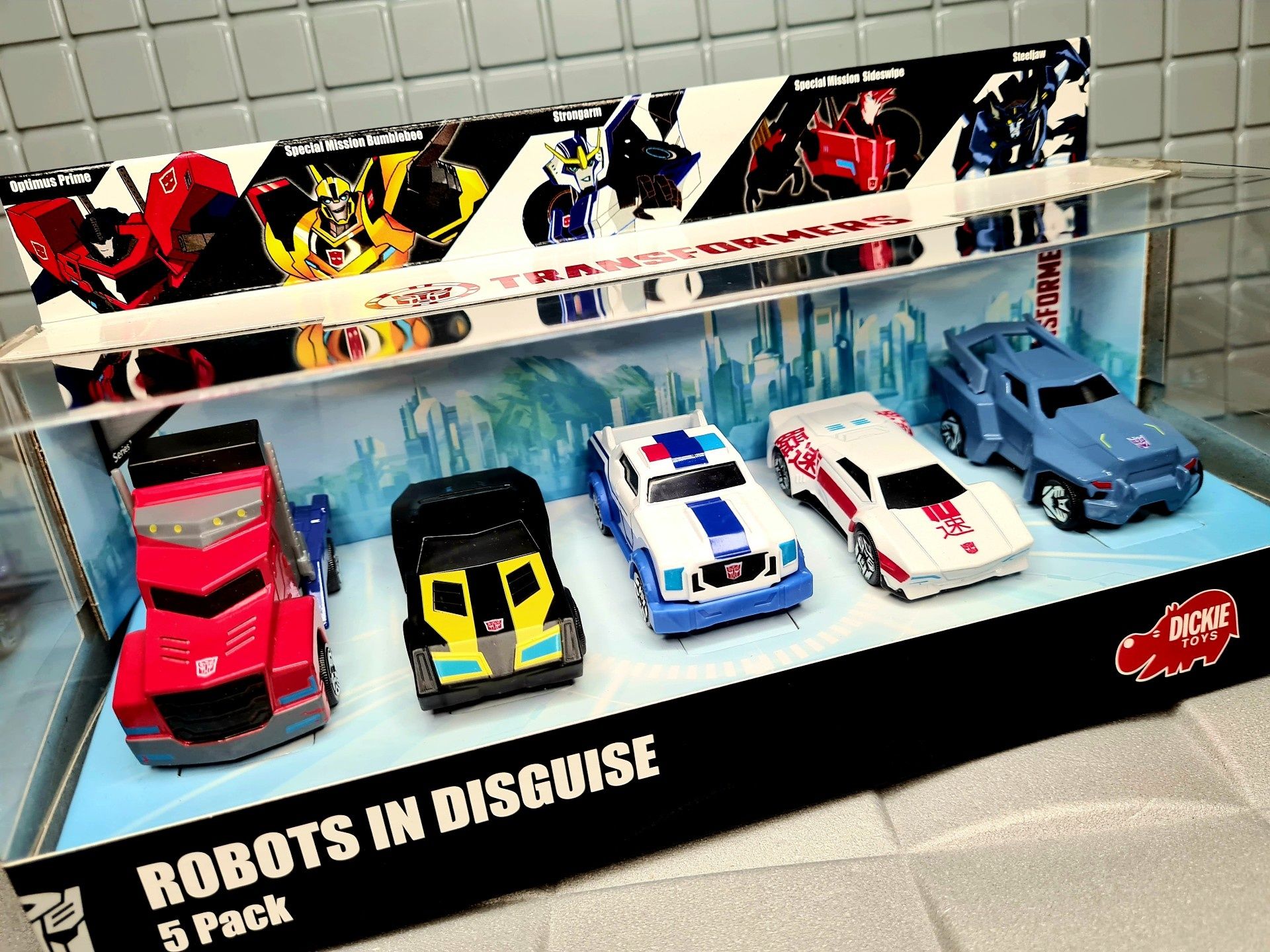 Nowy zestaw metalowych resoraków Transformers - zabawki