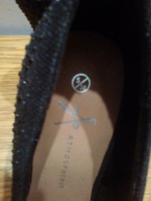 buty,szpilki roz.38-NOWE-czarne mieniące się,wesele, bal