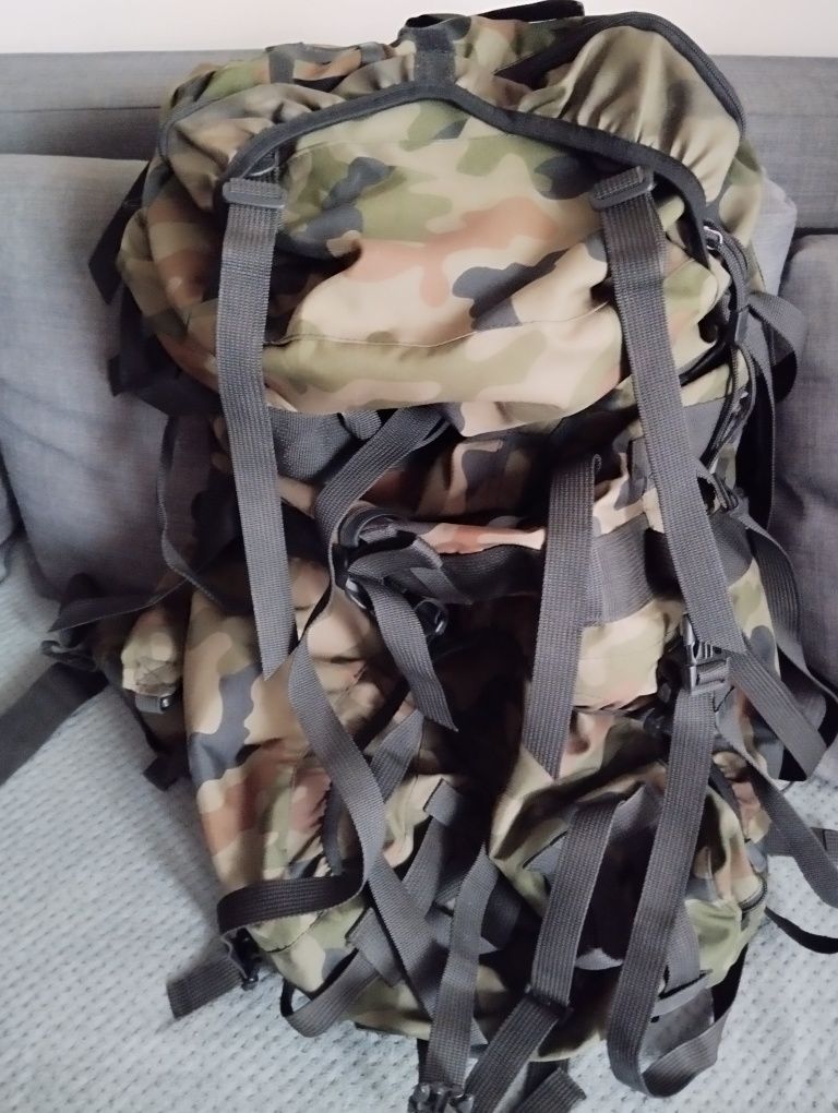 Duży plecak l torba zasobnik wojskowy piechoty górskiej