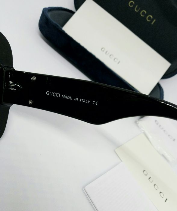 Gucci GG 0498 очки женские большие массивные черные с градиентом