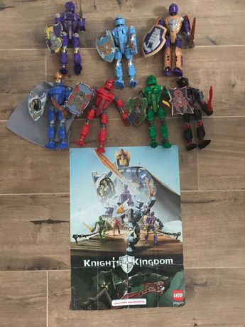 LEGO Knights Kingdom zestaw 7 "rycerzy" + plakat