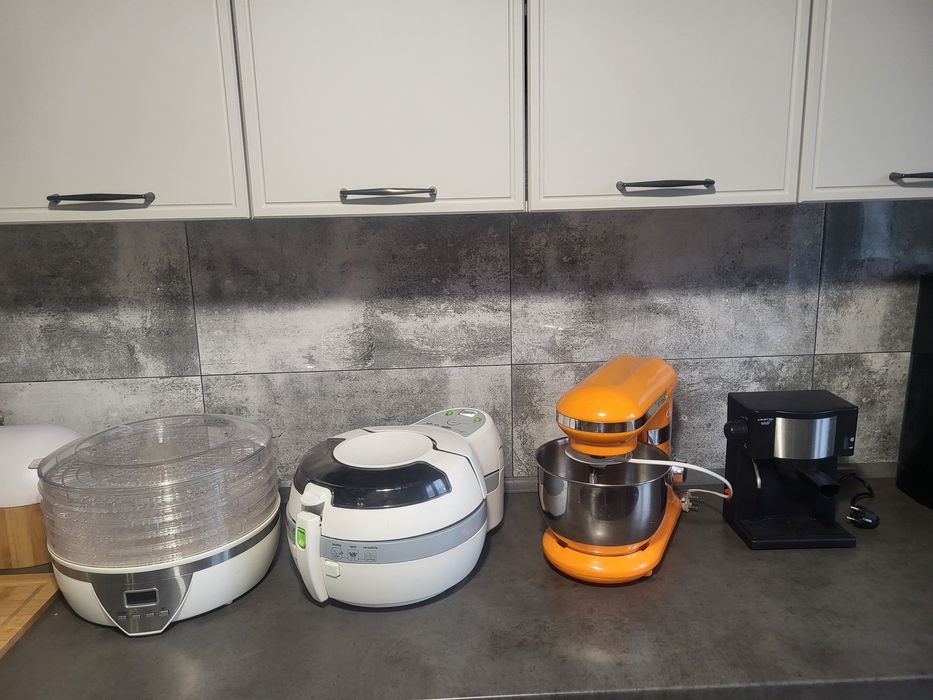 Zestaw AGD frytkownica beztłuszczowa Tefal ActiFry robot suszarka eksp