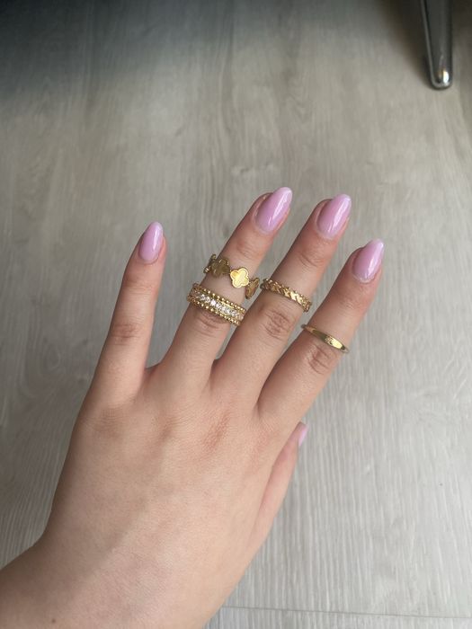 Aneis dourados aço inoxidável