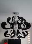 Lampa sufitowa  czarna