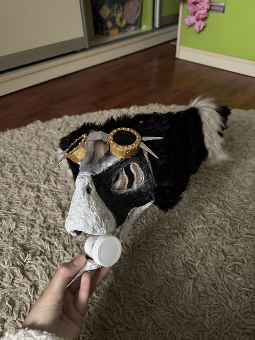 маска раптора/ фуррі, мʼяка