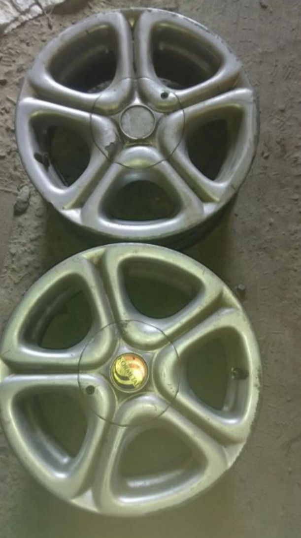 Два колёсных легкосплавных диска R14 5*100 skoda fabia dodge диски лит