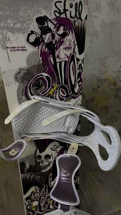 Сноуборд з кріпленням бартон