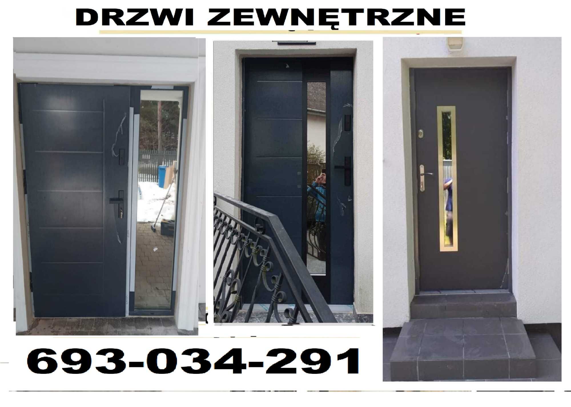 DRZWI wejściowe -zewnętrzne z MONTAŻEM , wewnątrzklatkowe ocieplone