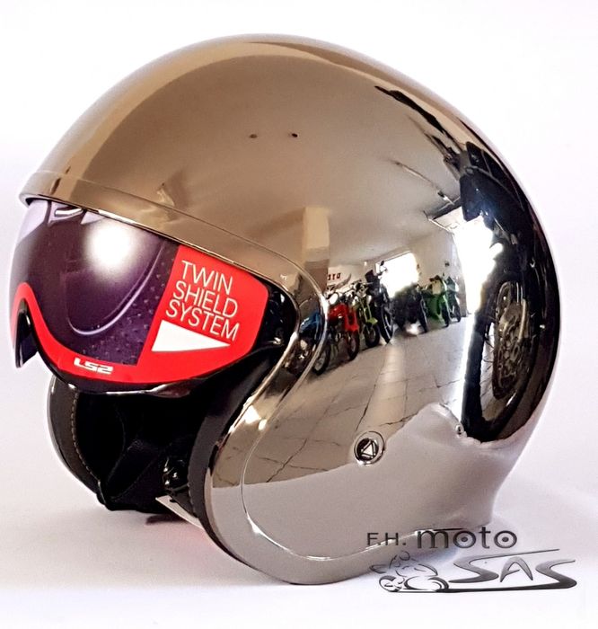 Kask Ls2 Of599 spitfire soild chrome L