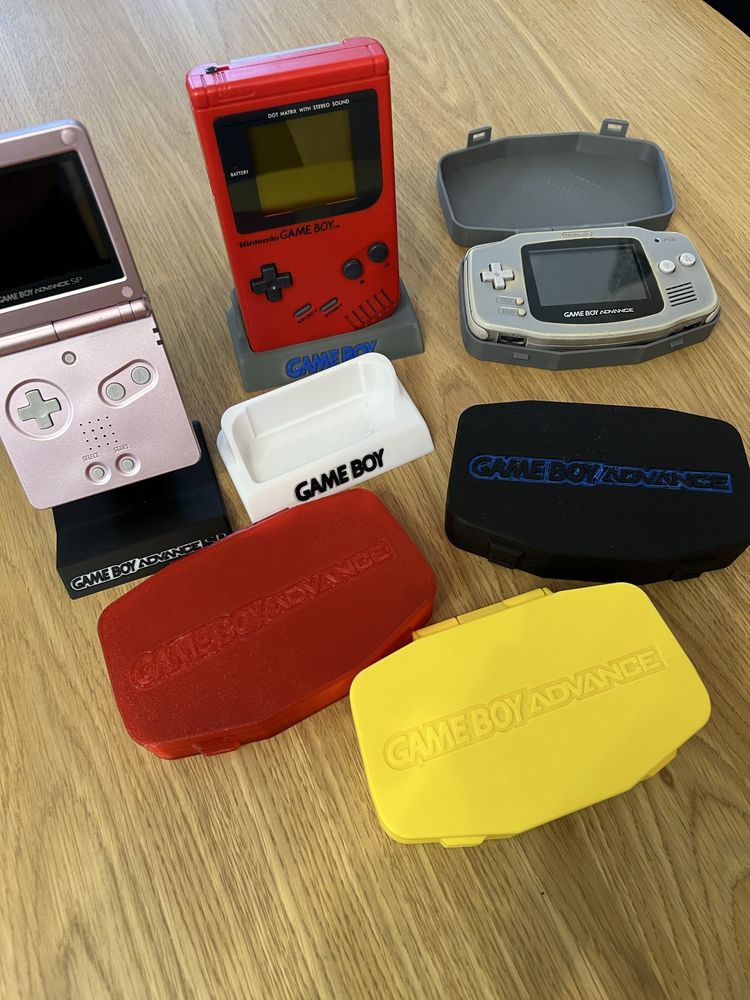 Game boy, etui case stojaki 3d