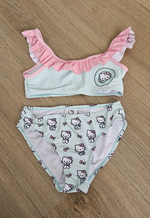 Strój kąpielowy dziewczęcy dwuczęściowy Hello Kitty rozm. 122/128