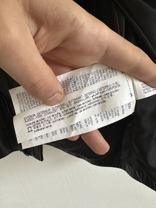 Новая кожаная куртка Zara из кожи бизона лимитированая колекция
