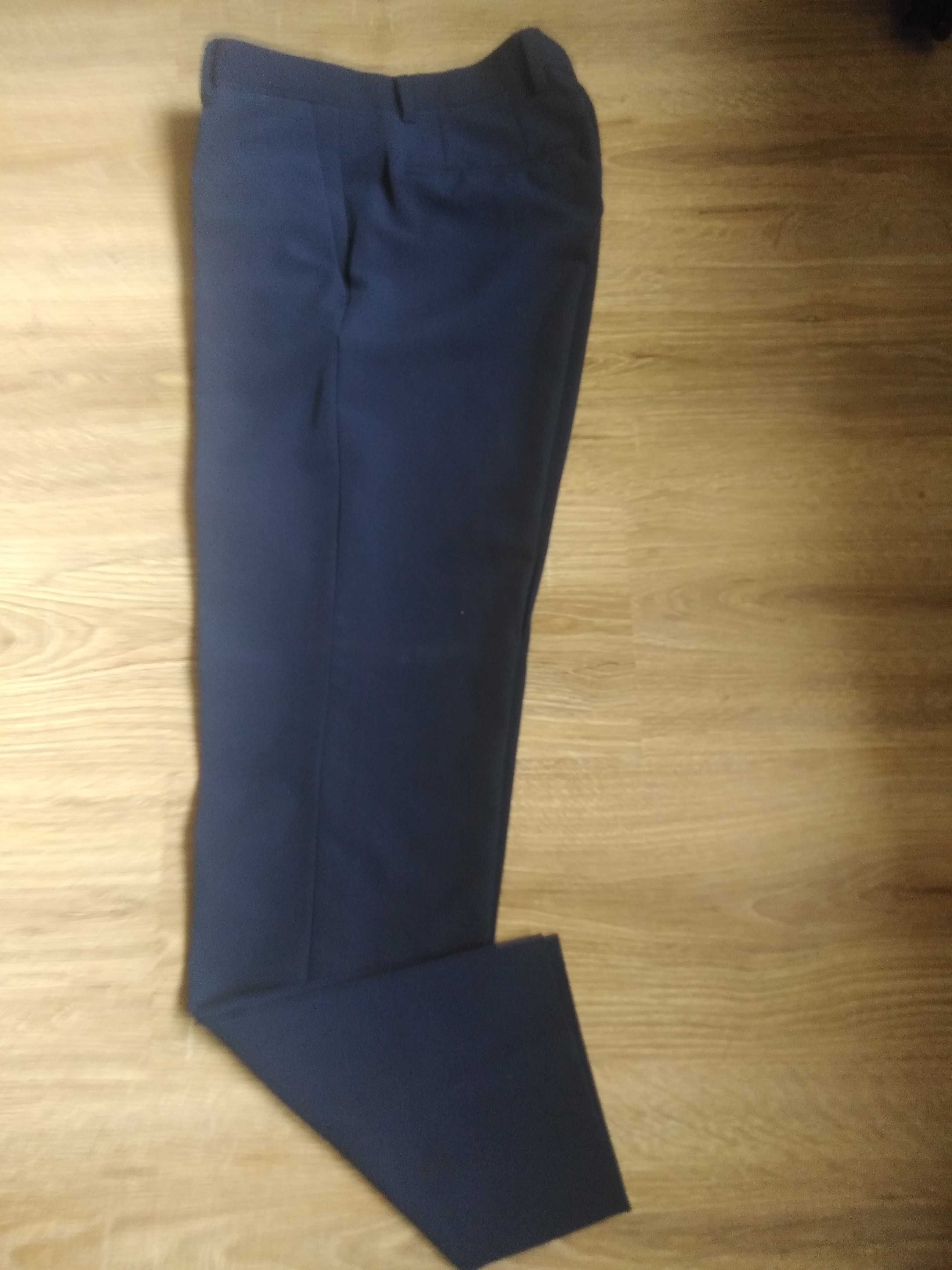 Garnitur Zara spodnie marynarka koszula 36 44 S slim fit granat