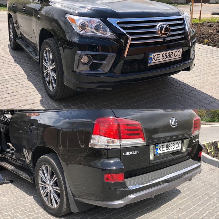 Обвес рестайлинг Lexus LX 570 Лексус лх бампер ф спорт решетка фары
