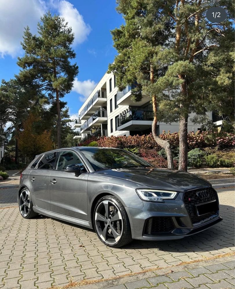 Wynajem Audi RS3**krotko i dlugoterminowy**