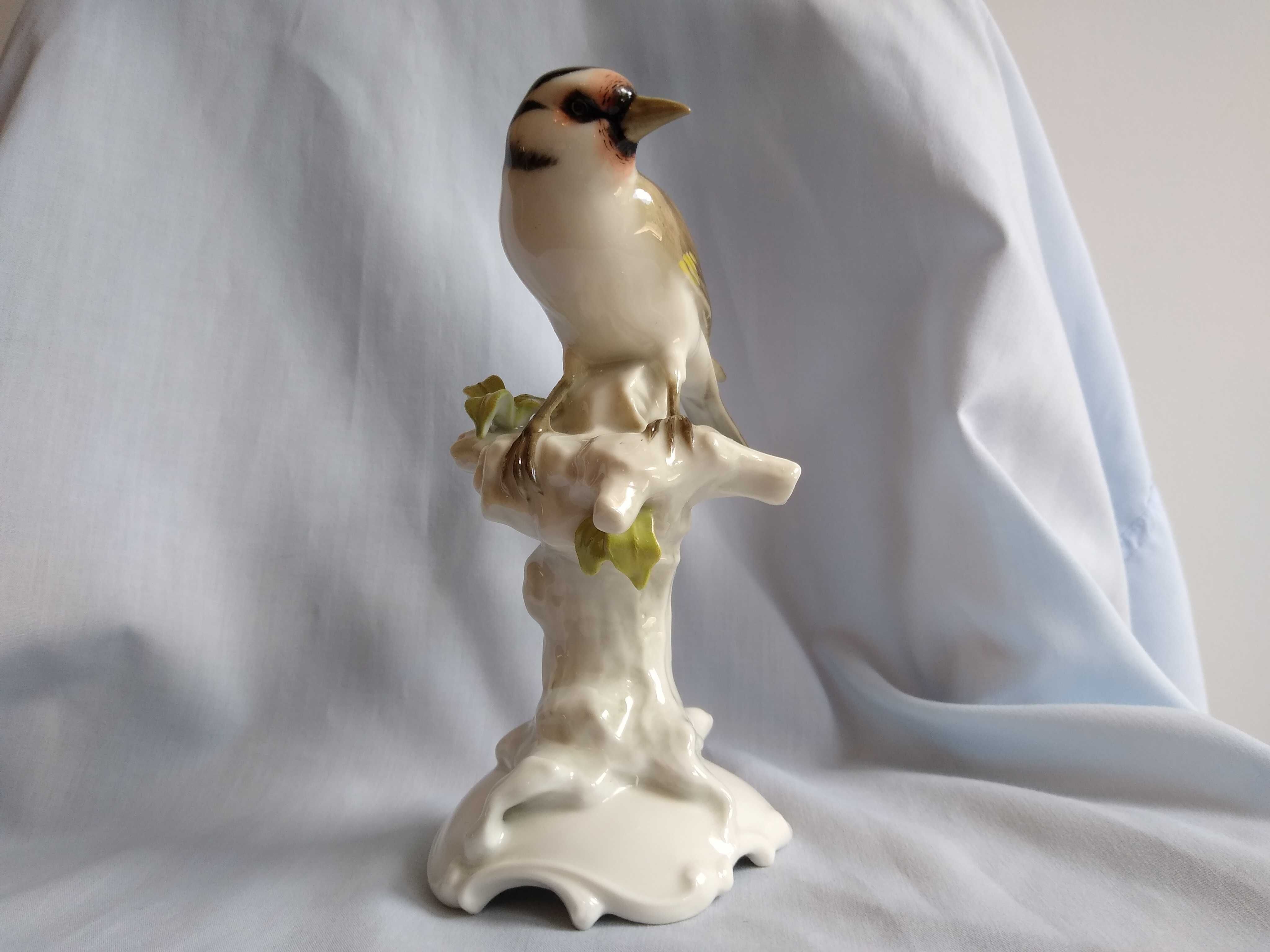 Hutschenreuther figurka porcelanowa ptak szczygieł