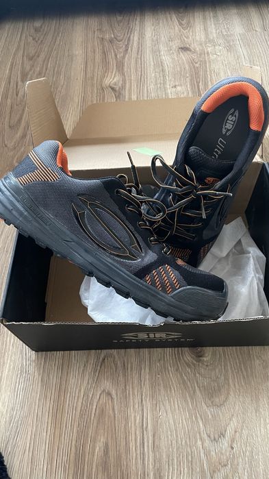 Buty robocze męskie sir ultralight czarne pomarańczowe