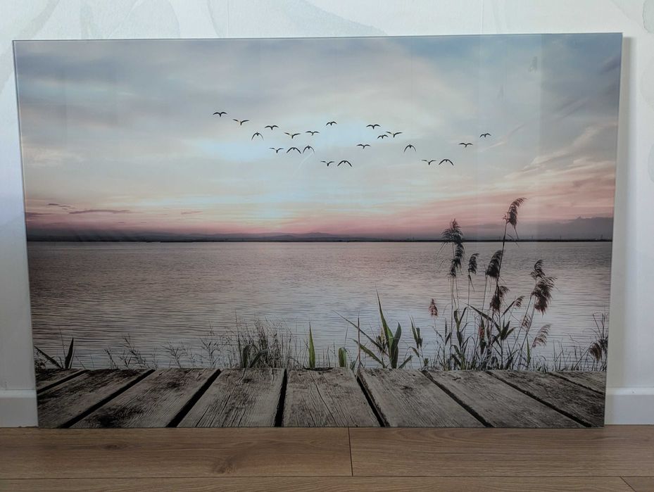 Antyrama 120cm x 80cm zachód słońca do salonu stan idealny
