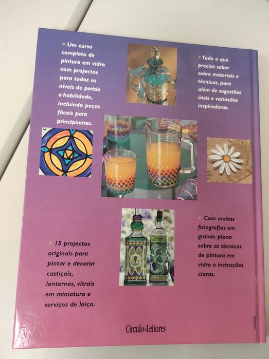Livro pintura em vidro