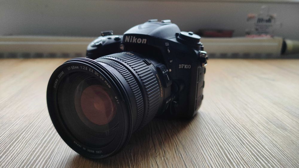 Nikon D7100 + Sigma 17-50 - przebieg 31 tyś zdjęć. +2 x karta SD 16 GB