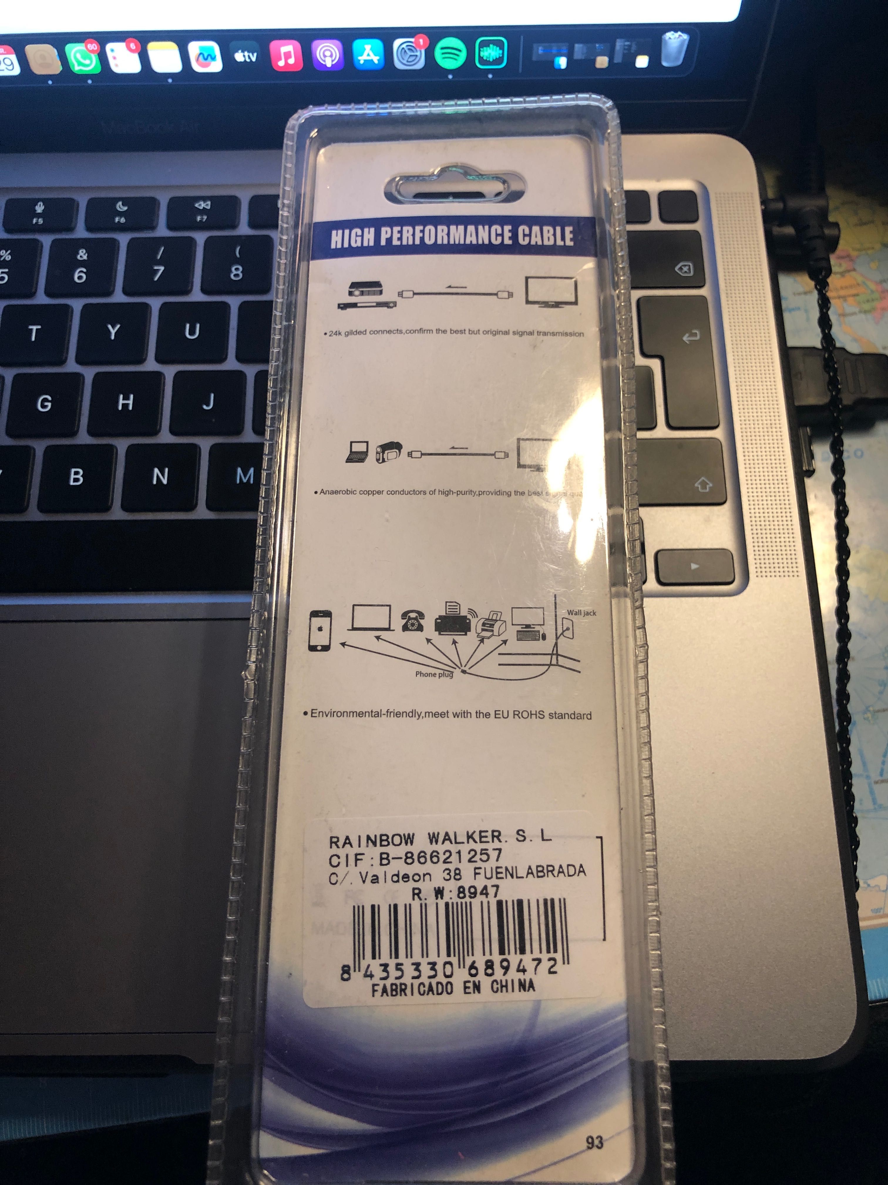 Cabo de áudio e vídeo 3RCA para USB *NOVO*