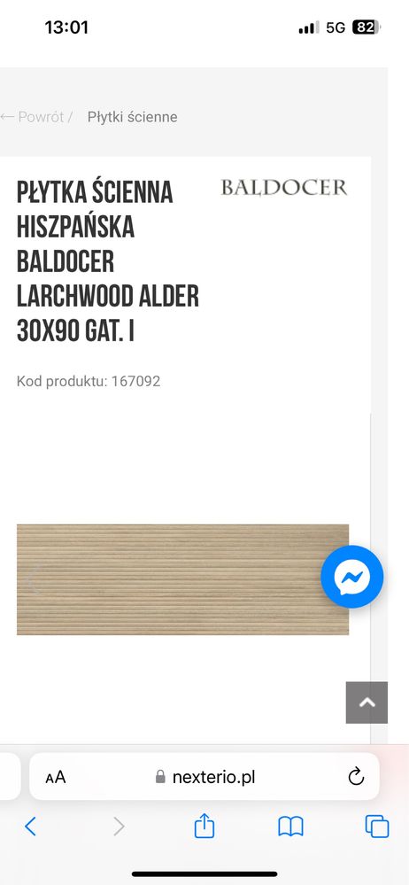 Plytki gres lamele BALDOCER Larchwood Alder 9szt 90x30cm