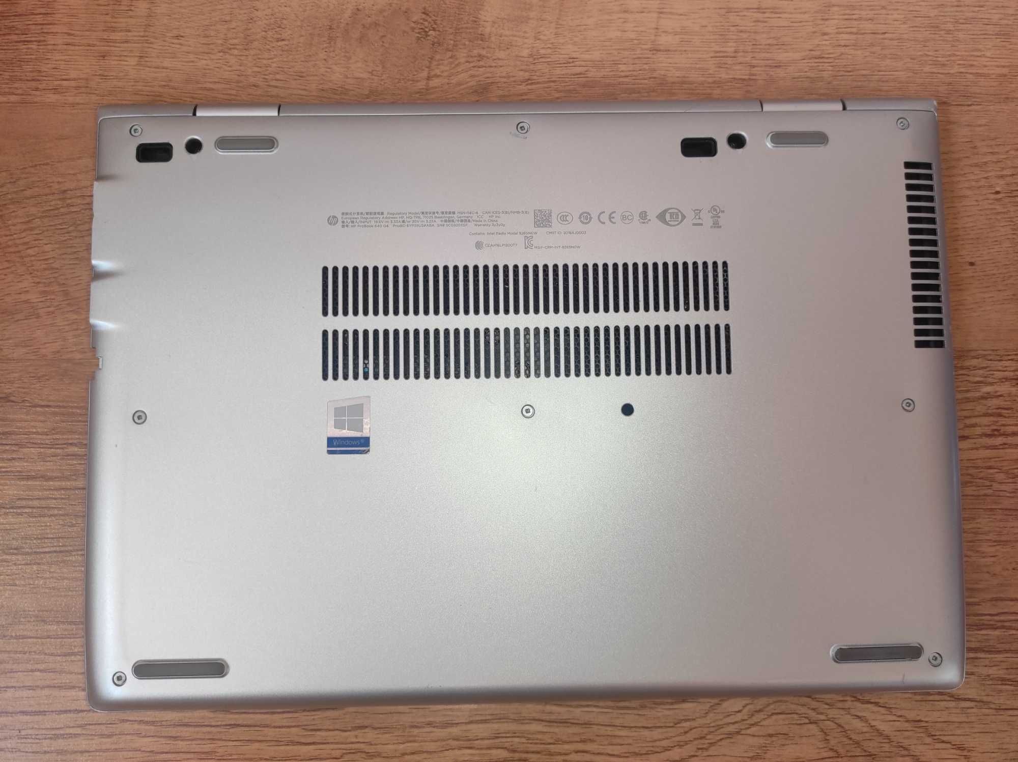 HP ProBook 640 G4 i5-8350U 1,7 ГГц, 180 ГБ SSD, 8 ГБ