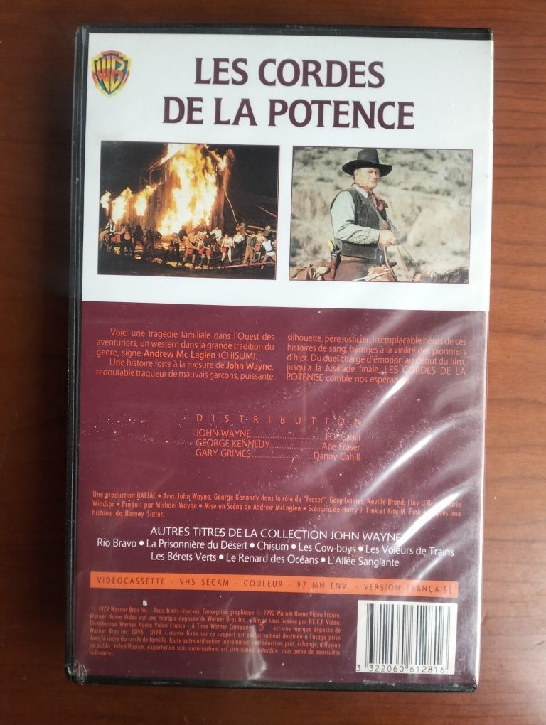 VHS John Wayne Les Cordes De La Potence