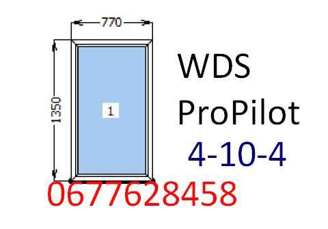 Окно пластиковое глухое 770х1350 (металлопластиковое) за 3-4 дня!