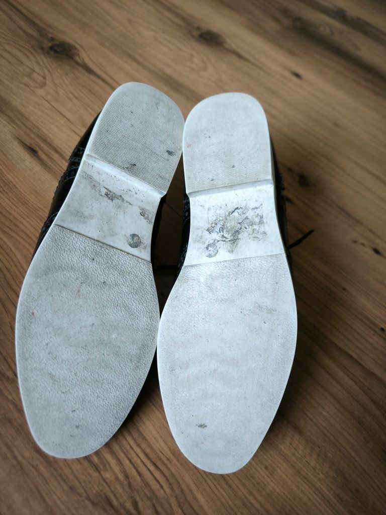 Carvela Kurt Geiger buty damskie EU 38,5 czarne półbuty oksfordki