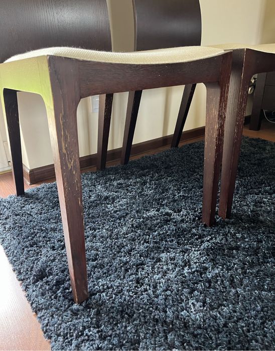 krzesła krzesło drewniane ciemny brąz venge wenge