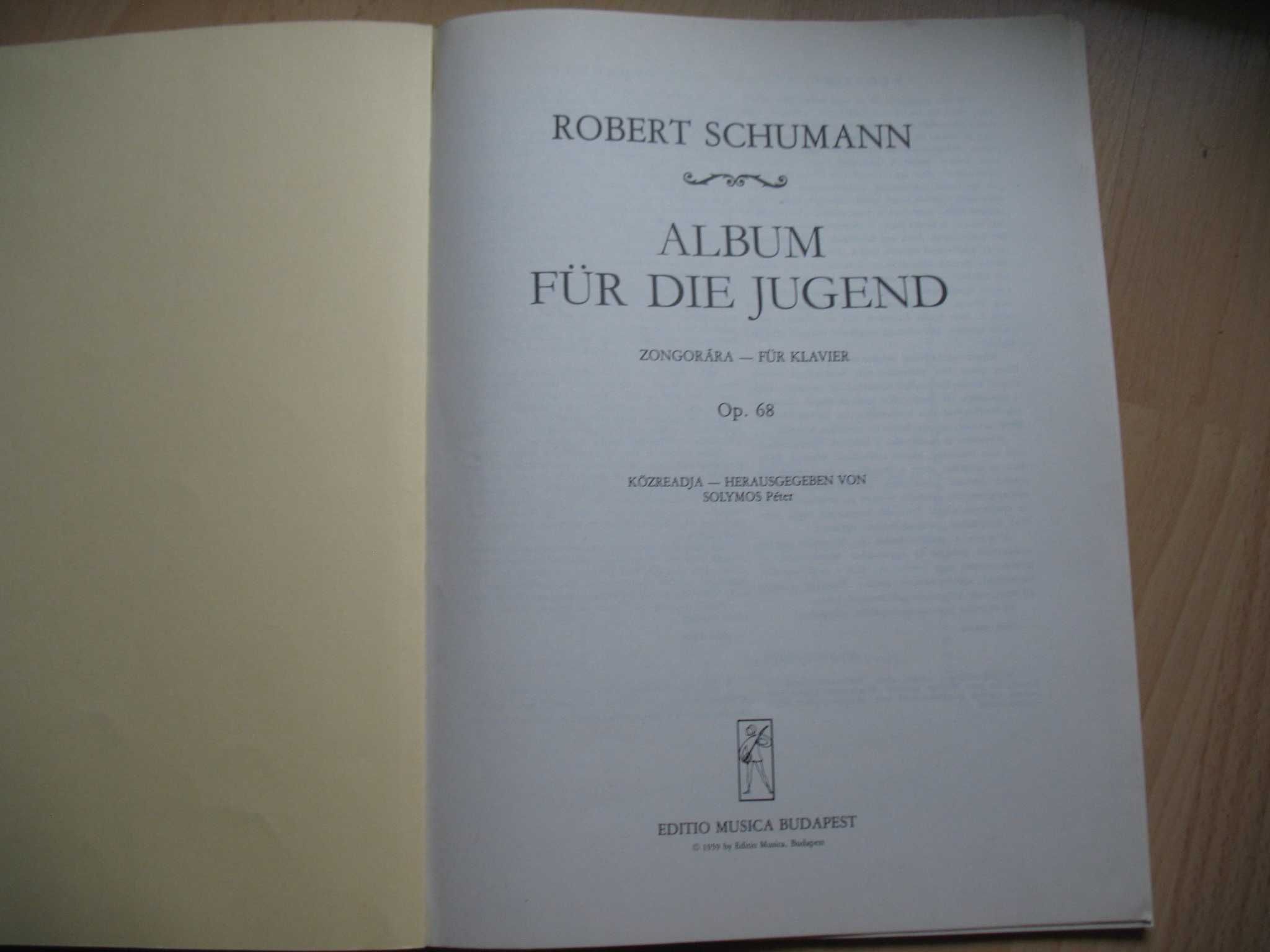 Schumann, Robert - Album für die Jugend op. 68 Nuty na fortepian