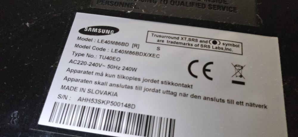 Samsung le40m86bd
